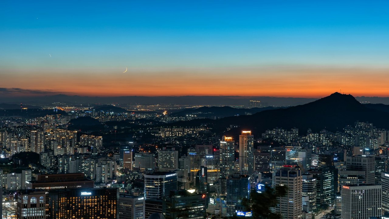 首尔黄昏市区